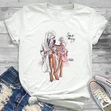 Load image into Gallery viewer, Women Shirt Ladies Female T Womens Mom Life Boy Girl Cute Fashion T-shirt Graphic Short Sleeve Summer Printed Top Tshirt