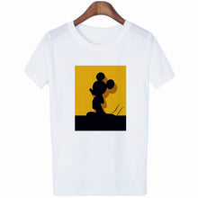 Load image into Gallery viewer, Mouse Cartoon Printing Harajuku T-shirt Women&#39;s Lion King Fashion Tshirt O-neck Short-sleeved shirt White Shirt  Clothing

