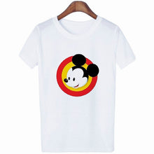 Load image into Gallery viewer, Mouse Cartoon Printing Harajuku T-shirt Women&#39;s Lion King Fashion Tshirt O-neck Short-sleeved shirt White Shirt  Clothing
