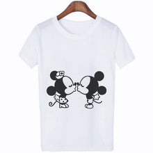 Load image into Gallery viewer, Mouse Cartoon Printing Harajuku T-shirt Women&#39;s Lion King Fashion Tshirt O-neck Short-sleeved shirt White Shirt Women&#39;s Clothing
