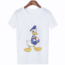 Load image into Gallery viewer, Mouse Cartoon Printing Harajuku T-shirt Women&#39;s Lion King Fashion Tshirt O-neck Short-sleeved shirt White Shirt Women&#39;s Clothing
