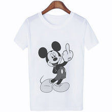 Load image into Gallery viewer, Mouse Cartoon Printing Harajuku T-shirt Women&#39;s Lion King Fashion Tshirt O-neck Short-sleeved shirt White Shirt Women&#39;s Clothing
