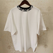 Load image into Gallery viewer, 2020 summer new t-shirt face jacquard stand collar loose tshirt women and men
