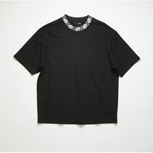 Load image into Gallery viewer, 2020 summer new t-shirt face jacquard stand collar loose tshirt women and men
